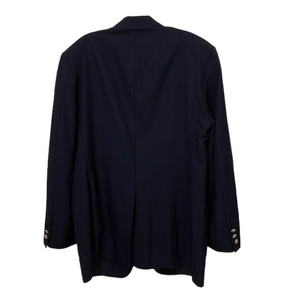 Burberry London Navy Blue Wool Blazer Jacket Mens Size 40R #YBC1 - Picture 6 of 11